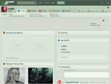 Tablet Screenshot of cutsh.deviantart.com