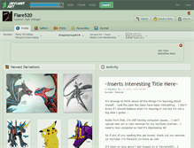 Tablet Screenshot of flare520.deviantart.com