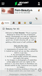 Mobile Screenshot of fem-beauty.deviantart.com
