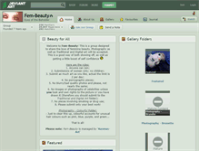 Tablet Screenshot of fem-beauty.deviantart.com