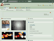 Tablet Screenshot of mohaddisa.deviantart.com