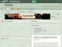 Tablet Screenshot of antiarttheft.deviantart.com