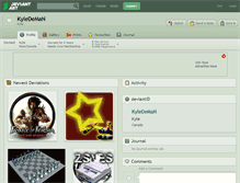 Tablet Screenshot of kyledeman.deviantart.com