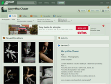 Tablet Screenshot of abcynthia-chaser.deviantart.com