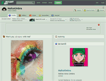 Tablet Screenshot of maliceumbra.deviantart.com