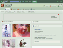 Tablet Screenshot of courtneylb.deviantart.com