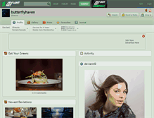 Tablet Screenshot of butterflyhaven.deviantart.com