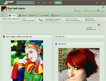 Tablet Screenshot of four-leaf-charm.deviantart.com