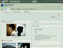 Tablet Screenshot of dark-shot666.deviantart.com