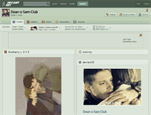 Tablet Screenshot of dean-x-sam-club.deviantart.com