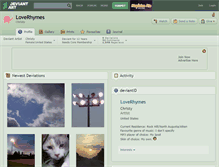 Tablet Screenshot of loverhymes.deviantart.com