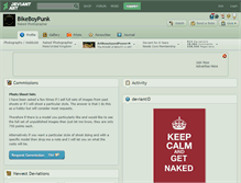 Tablet Screenshot of bikeboypunk.deviantart.com