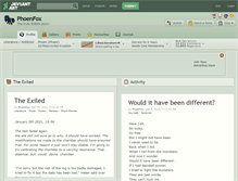 Tablet Screenshot of phoenfox.deviantart.com