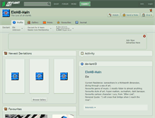 Tablet Screenshot of elemb-main.deviantart.com
