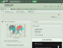 Tablet Screenshot of madoka-chuu.deviantart.com