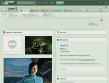 Tablet Screenshot of listercz.deviantart.com