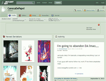 Tablet Screenshot of canecadepapel.deviantart.com