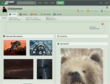 Tablet Screenshot of grizzlymoon.deviantart.com