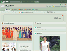Tablet Screenshot of maryzhang67.deviantart.com