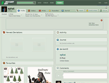Tablet Screenshot of ephat.deviantart.com