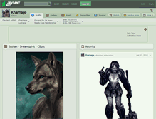 Tablet Screenshot of kharnage.deviantart.com