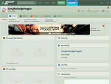Tablet Screenshot of amythehedgehogplz.deviantart.com