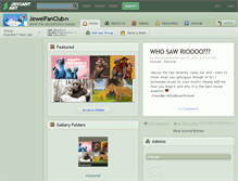 Tablet Screenshot of jewelfanclub.deviantart.com