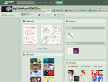 Tablet Screenshot of mylittlepony-genesis.deviantart.com