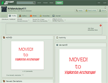 Tablet Screenshot of kristenaxley411.deviantart.com