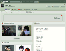 Tablet Screenshot of mah-ham.deviantart.com