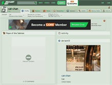 Tablet Screenshot of cat-chan.deviantart.com