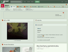 Tablet Screenshot of dmcz.deviantart.com
