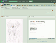 Tablet Screenshot of krazymiki.deviantart.com