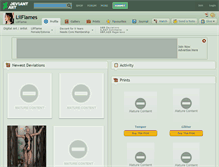 Tablet Screenshot of lilflames.deviantart.com