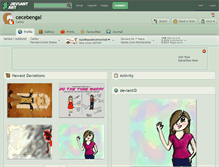 Tablet Screenshot of cecebengal.deviantart.com