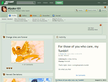 Tablet Screenshot of miyuko-101.deviantart.com