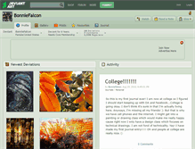 Tablet Screenshot of bonniefalcon.deviantart.com