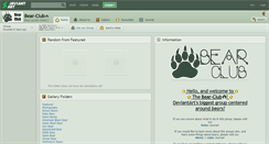Desktop Screenshot of bear-club.deviantart.com