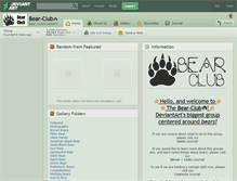 Tablet Screenshot of bear-club.deviantart.com