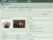 Tablet Screenshot of firefox2191.deviantart.com