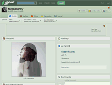 Tablet Screenshot of foggedclarity.deviantart.com
