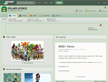 Tablet Screenshot of polaris-xforce.deviantart.com