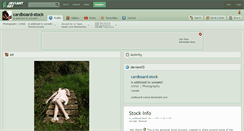 Desktop Screenshot of cardboard-stock.deviantart.com