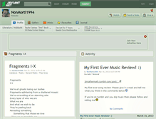 Tablet Screenshot of nonmorti1994.deviantart.com