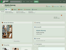 Tablet Screenshot of miyako-myoung.deviantart.com