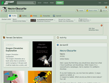 Tablet Screenshot of necro-obscurite.deviantart.com