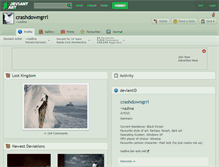 Tablet Screenshot of crashdowngrrl.deviantart.com
