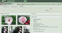 Desktop Screenshot of demonicdolly666.deviantart.com