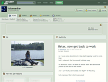 Tablet Screenshot of halomarine.deviantart.com