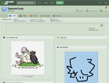 Tablet Screenshot of daemoncorps.deviantart.com